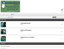 Tablet Screenshot of cuedusters.com